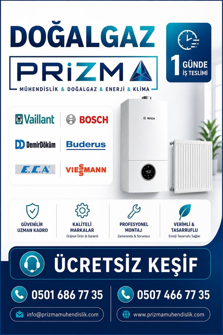 Prizma Mühendislik doğalgaz tanıtım görseli